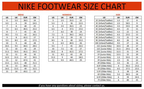 21 Best Mens To Womens Shoe Size Conversion Chart Nike Chart Gallery
