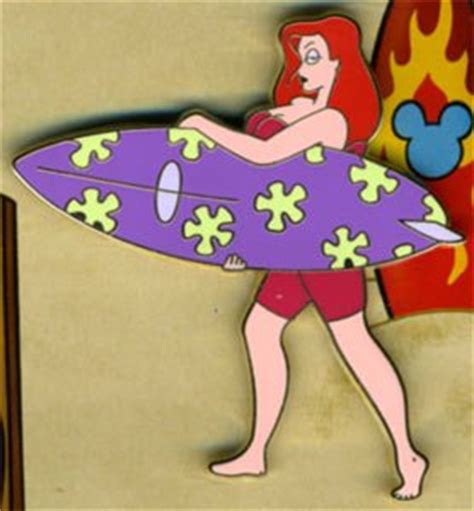 Jessica Rabbit Bathing Suit Disney Pin With Surfboard From Our Pins Collection Disney