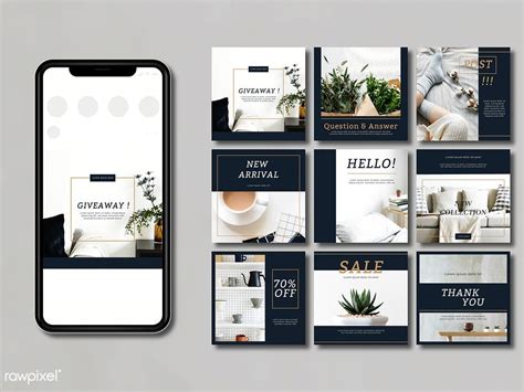 Minimal Instagram Template Design By Rawpixel On Dribbble