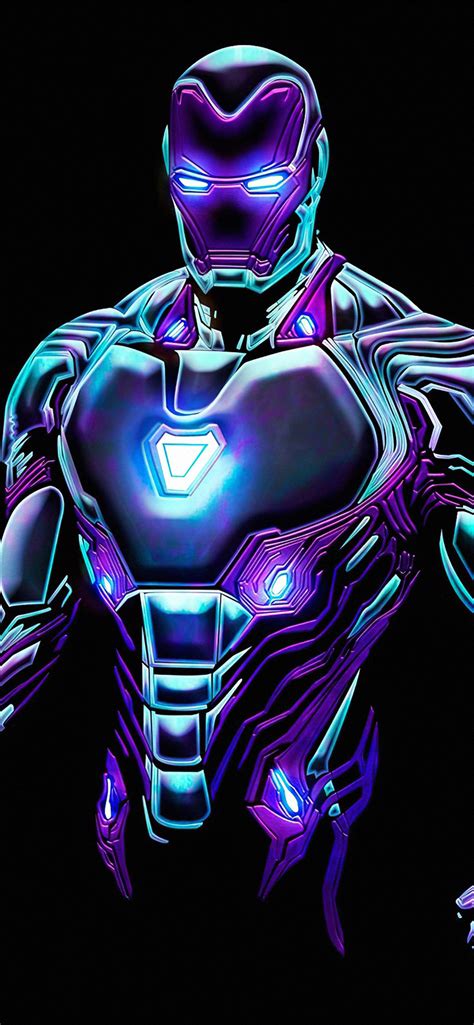 1242x2688 Neon Iron Man4k Iphone Xs Max Hd 4k Wallpapers Images
