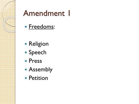 Ppt Amendment 1 Powerpoint Presentation Free Download Id2617326