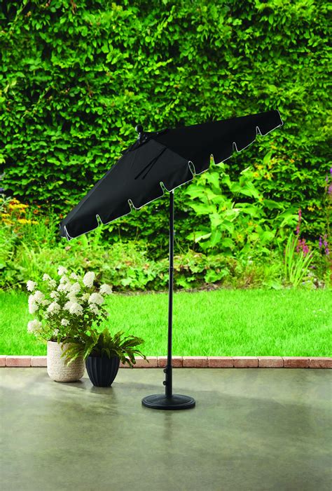 Better Homes And Gardens Scalloped 75 Push Up And Tilt Patio Umbrella