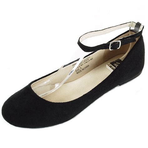 Alpineswiss Calla Womens Ballet Flats Ankle Strap Shoe Classic Ballerina Slipper Ebay