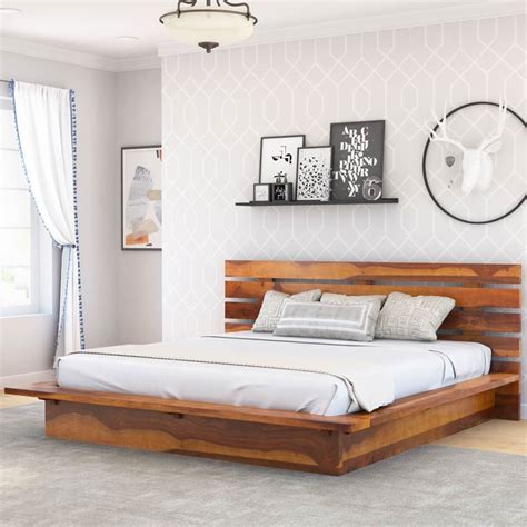 Flagstaff Handcrafted Solid Wood Platform Bed Solid Wood Platform Bed