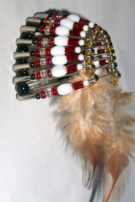 Etsy Uxcritter Indian Headdress Craft Juice Safety Pin Crafts