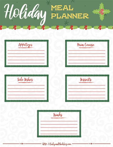 Get Ready For The Holidays Free Printable Of The Holiday Planner