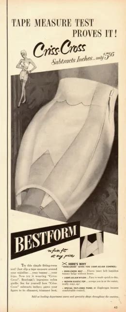 1952 vintage lingerie ad bestform criss cross girdle 011515 9 59 picclick