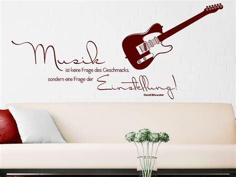 Gunakan layanan kami untuk menemukan! Sprichwort Wandtattoo Musik ist keine Frage... von ...