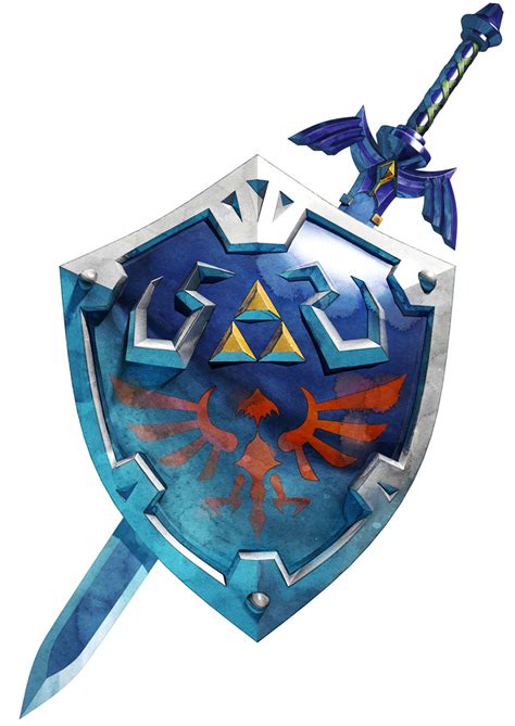 Master Sword And Hylian Shield Art The Legend Of Zelda Skyward Sword