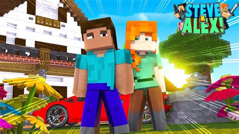 Minecraft Life Of Alex And Steve Moving Into Our New House Together