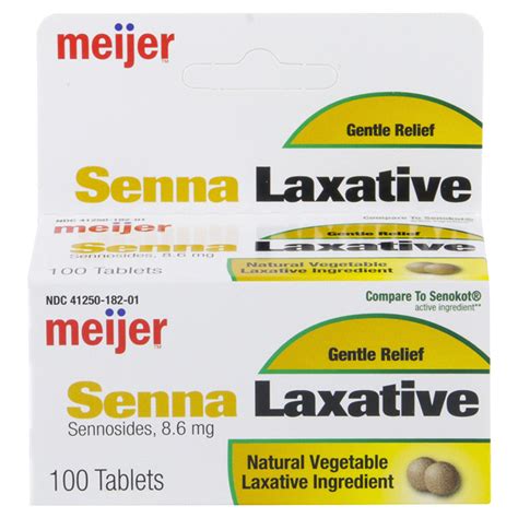 Meijer Senna Laxative Tablets 100 Ct Shipt