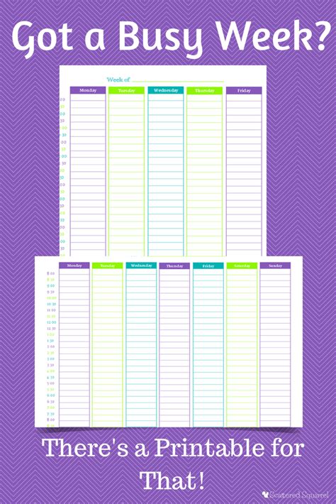 Free Customizable Weekly Planner Printable