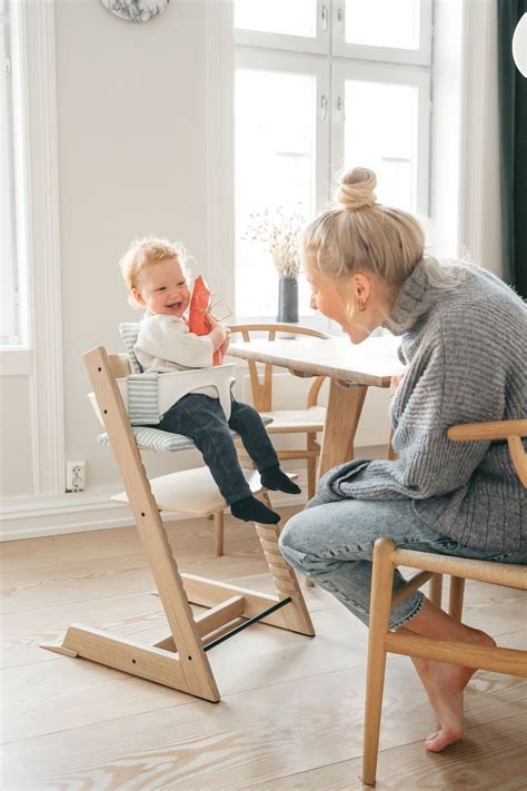 Tripp trapp is an adjustable wooden high chair for children. Tripp Trapp® Chair Soft Mint in 2020 | Childrens chairs ...