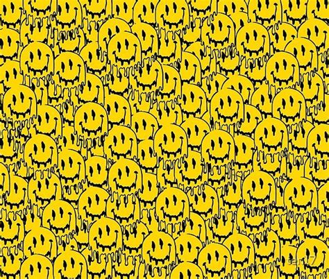 Dripping Smiley Face Pattern By Ten17 Redbubble Smiley Face Face