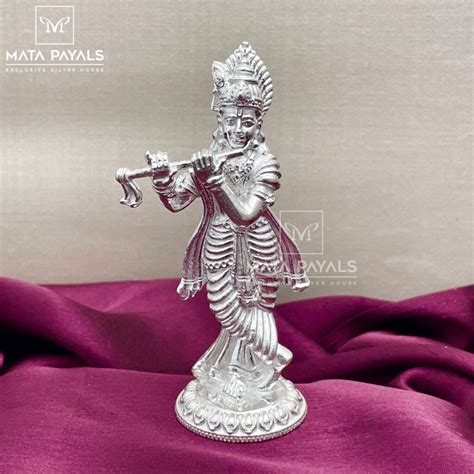 Silver Krishna Idol Ph