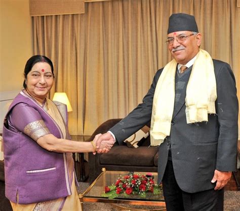 Sushma Swaraj Meets Prachanda In Nepal Photosimagesgallery 82532