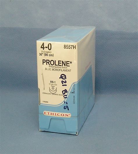 Ethicon Suture 8557h Prolene 4 0 36 Rb 1 Taper Double Armed Needle