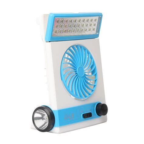 Portable Solar Fan With Solar Light