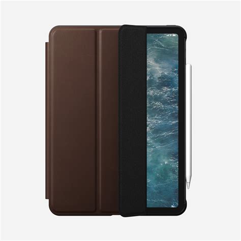 Modern Leather Folio For Ipad Pro 11 Inch Brown Nomad