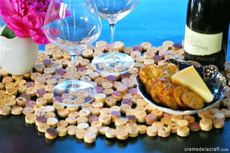 Crafting On A Budget Diy Cork Tile Placemat From Wine Corks