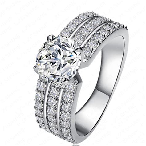 New Style Rings For Women Classic Simple Design Inlaid Zircon Forever