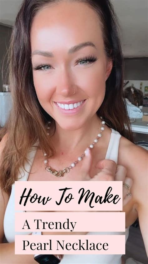 how to make a chunky pearl necklace easy beaded jewelry tutorial jewelry making tutorials