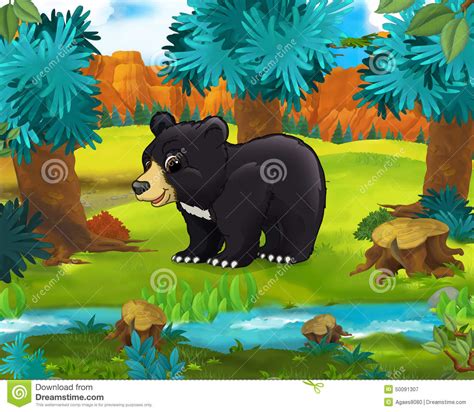 Filtered cigarettes in a flip top box. Cartoon Scene - Wild America Animals - Bear Stock ...