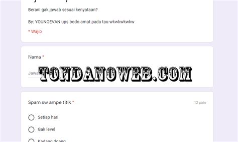 Watch drama online in high quality. Ujian Tes Ciwi Docs Google Form Terbaru - TondanoWeb.com