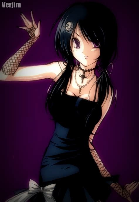 Cute Anime Goth Girl Photoedit By Lexithepwnage On Deviantart