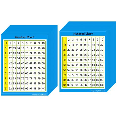 Buy Wisdompro Small Number Chart 1 100 Stickers 100x127mm Number