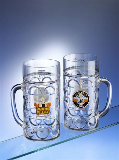 Plastic Two Pint German Beer Steins