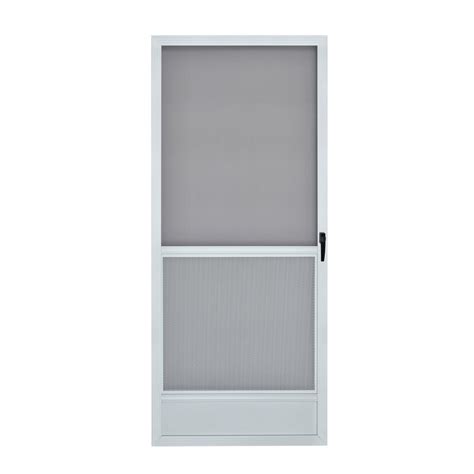 Great savings & free delivery / collection on many items. ReliaBilt White Aluminum Hinged Screen Door (Common: 36-in ...
