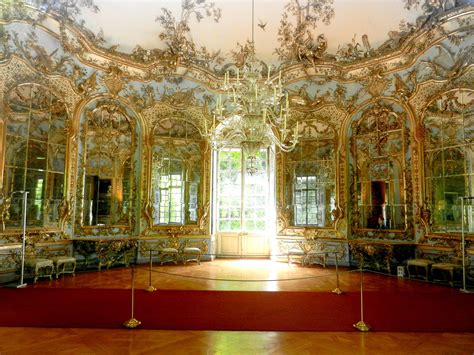 Hall Of Mirrors Amalienburg Nymphenburg Palace Munich Germany The