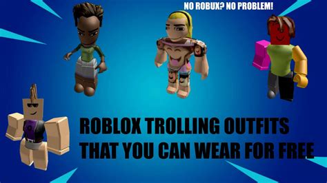 10 Awesome Roblox Troll Outfits Youtube Otosection