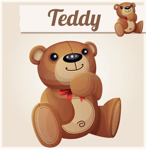 Teddy Bear Dreams Cartoon Vector Illustration Stock Vector