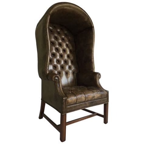 Divano roma classic chesterfield scroll arm tufted leather match accent chair (beige). Leather Porters Chair Tufted Chesterfield Sofa Wingback at ...