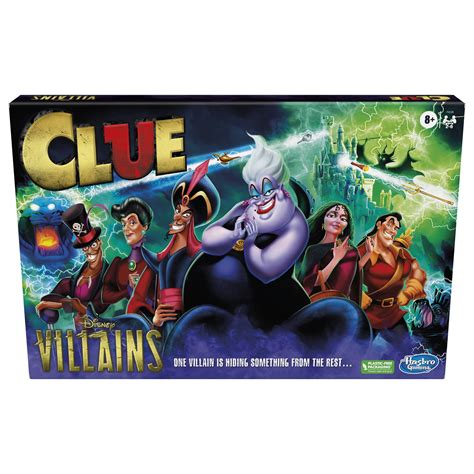 Clue Disney Villains Edition Game Board Game For Kids Ages 8 Game
