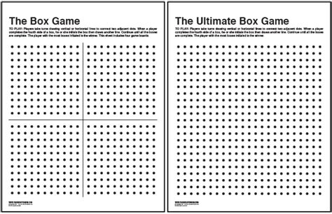 The Box Game Printable Paging Supermom