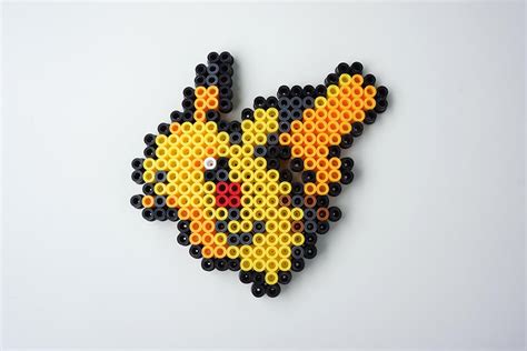 Pokemon Pikachu Necklace Decor Bead Sprite Perler Art Bead Sprite The