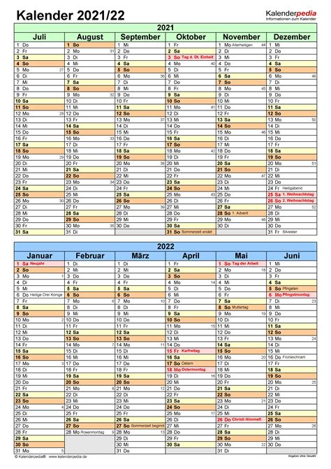 Weitere ideen zu ausdrucken, kalender, kalender vorlagen. Halbjahreskalender 2021/2022 als Excel-Vorlagen zum Ausdrucken