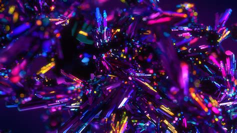 Colorful Crystals Abstract 4k Wallpapers Hd Wallpapers