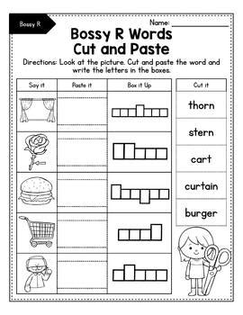 Bossy R Controlled Vowels Activities R Controlled Vowels Worksheets
