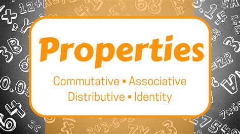 Properties Commutative Associative Distributive And Identity Youtube