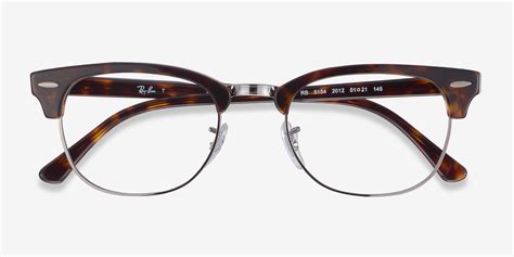 ray ban rb5154 clubmaster browline tortoise frame eyeglasses eyebuydirect