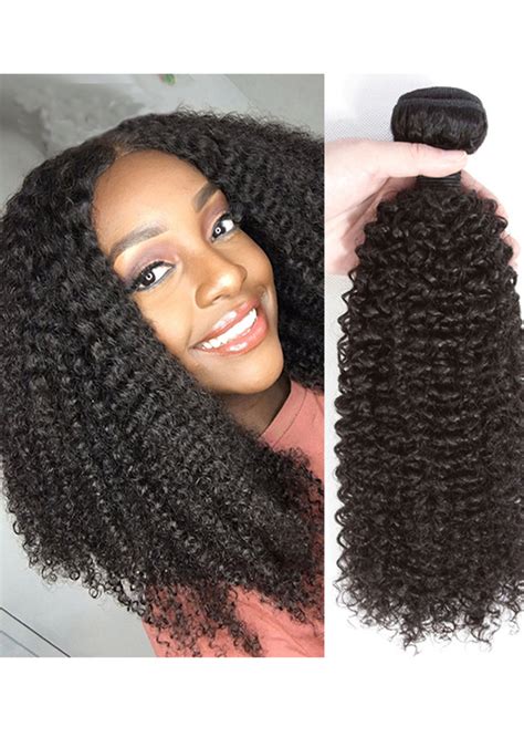 Brazilian Kinky Curly Hair Bundles 1 Pc Virgin Human Hair Weave