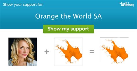 Orange The World Sa Support Campaign Twibbon