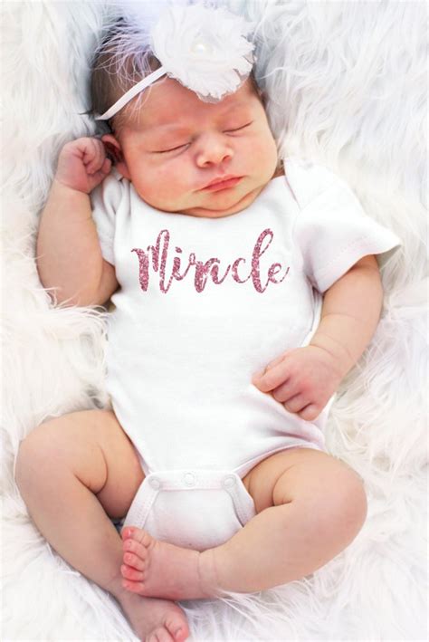 Miracle Baby Girl Onesie Faith Baby Faithbaby