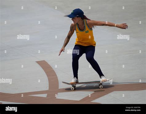 july 26 2021 leticia bufoni during women s street skateboard at the olympics at ariake urban