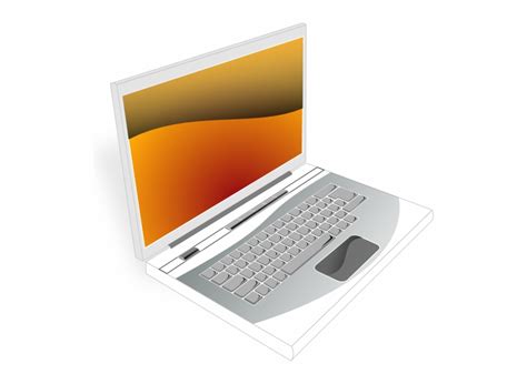 Laptop White Orange Image Laptop Cartoon Picture Png Clip Art Library