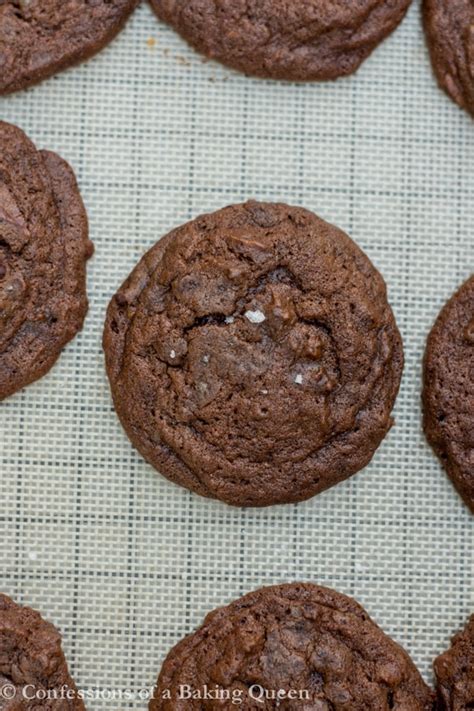 Double Chocolate Sea Salt Cookies Confessions Of A Baking Queen